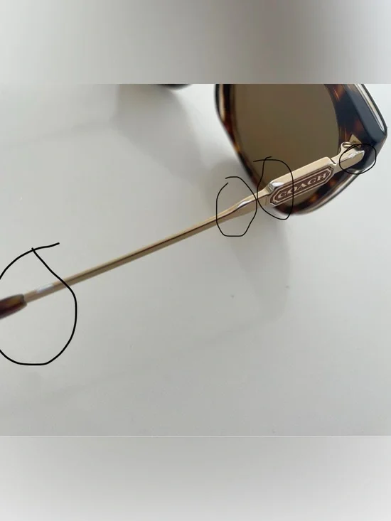 Coach HC8305 512083 Havana UV Polarized Sunglasses in Dark Tortoise with Case - Picture 14 of 14